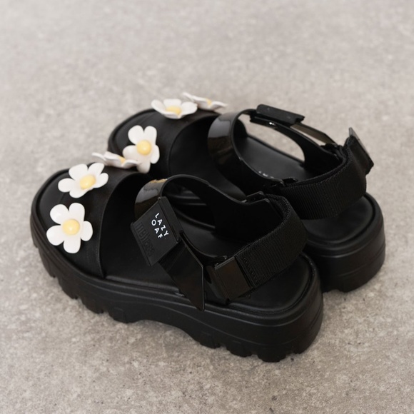 Lazy Oaf | Shoes | Melissa X Lazy Oaf Daisy Jelly Sandal In Black | Poshmark